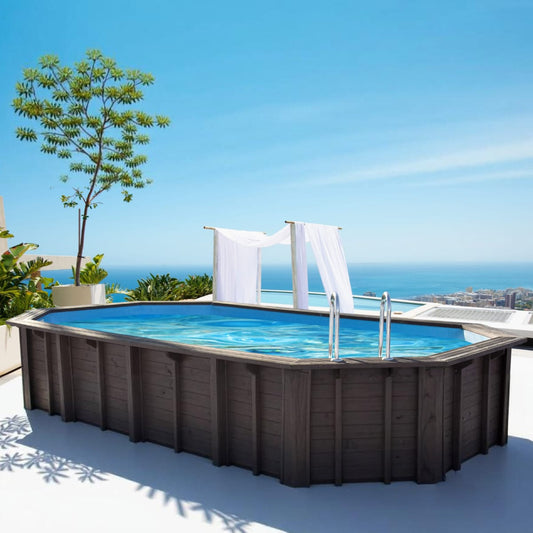 Piscina in Legno Ovale Premium Caviana