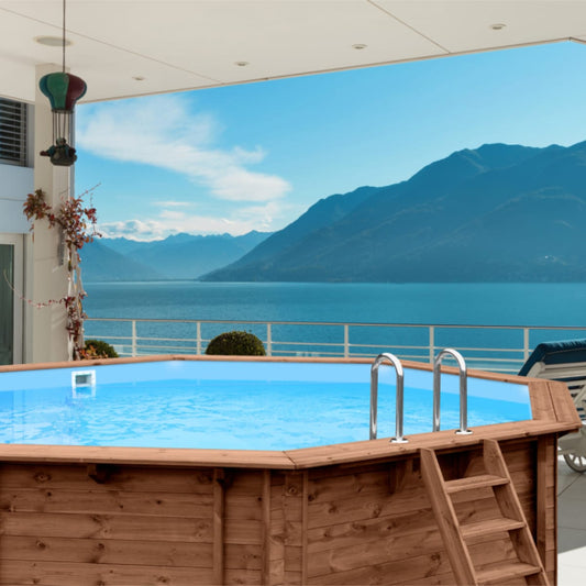 Piscina in Legno Ottagonale Exotic Sunset 