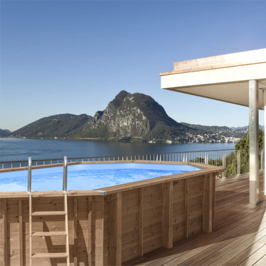 Piscina in Legno Ovale Ocean Wave