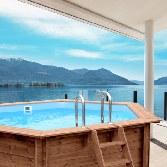 Piscina in Legno Esagonale Sunny Delight