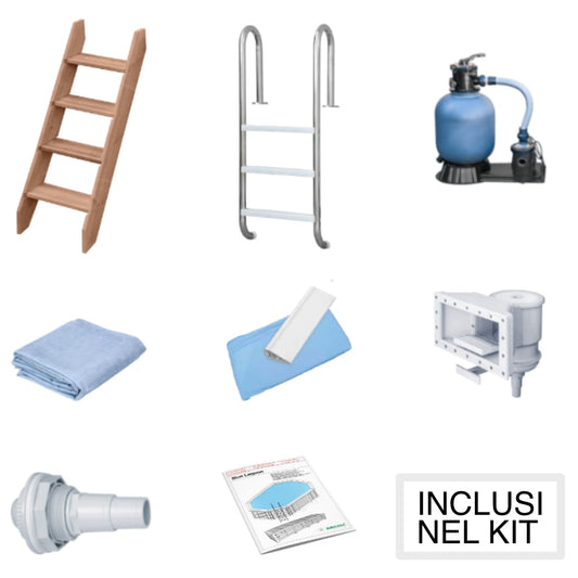 Kit Piscina in legno prodotti inclusi
